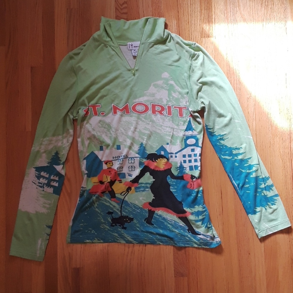 Quarter zip ski sweater